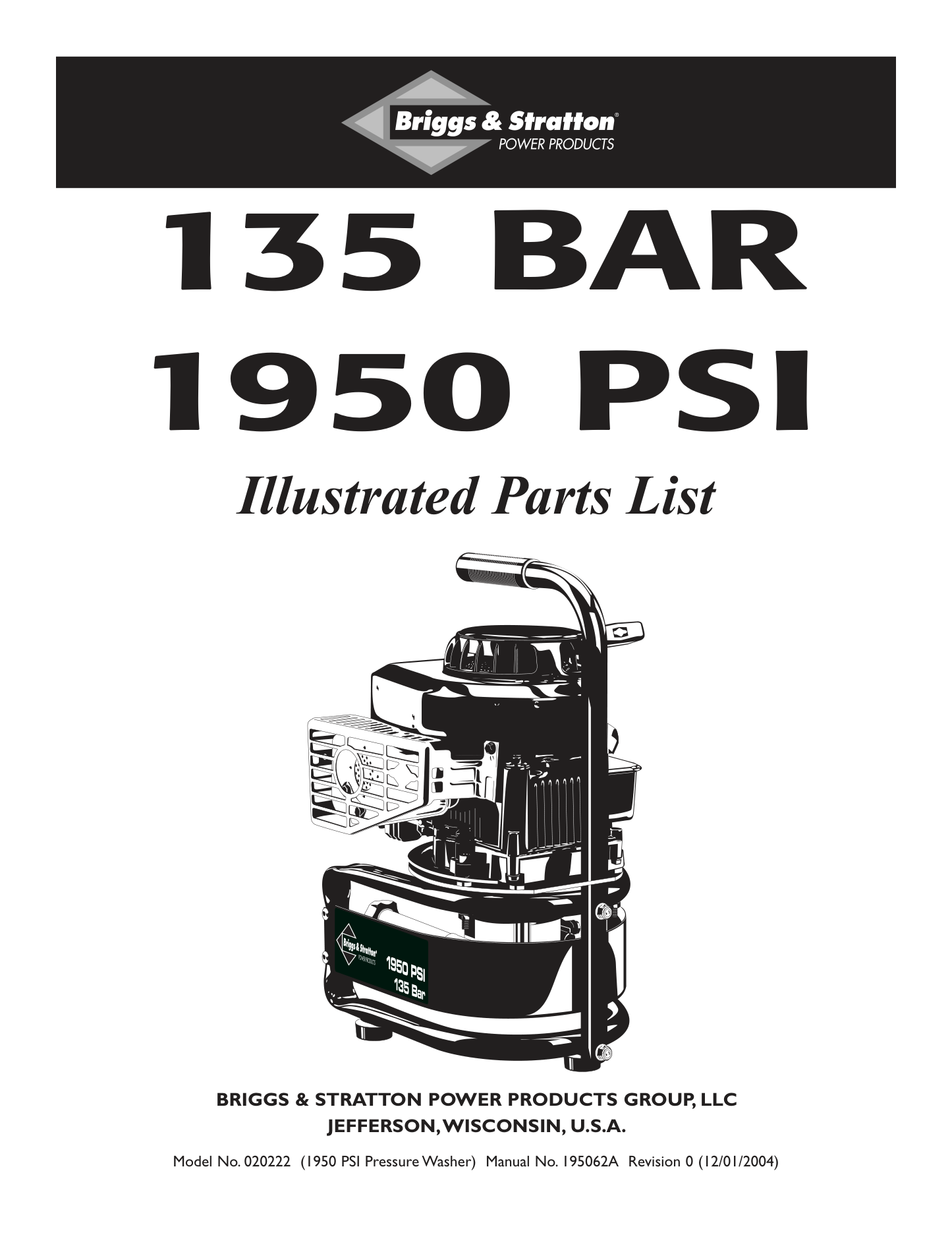 Briggs & Stratton 020222 Parts Diagram & Replacement Parts (Exploded View) parts breakdown