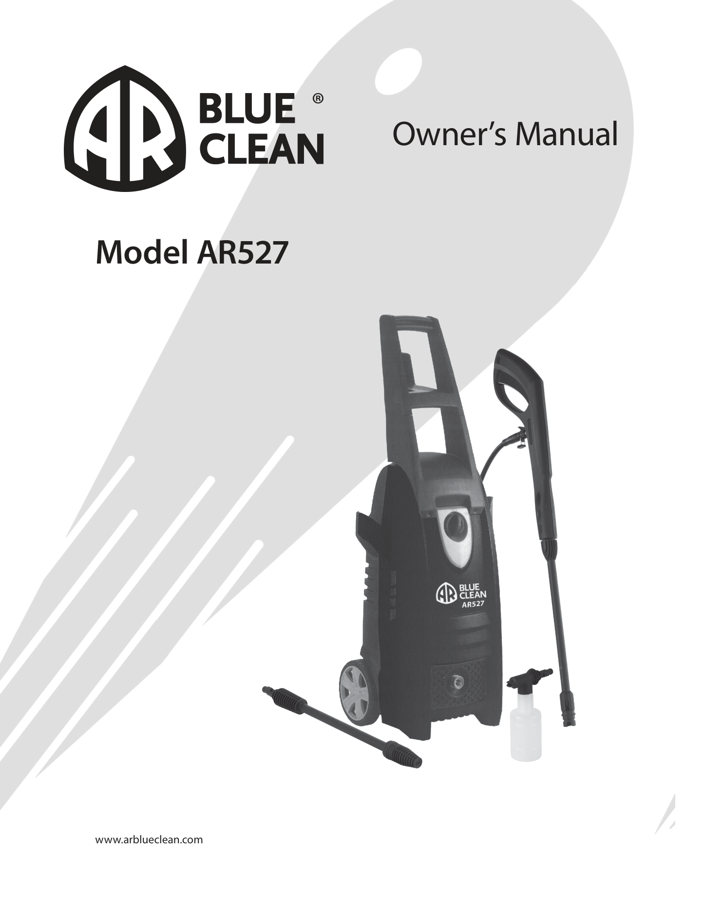 AR Blue Clean AR527 Pressure Washer Parts Diagram & Breakdown (Exploded View PDF) parts breakdown
