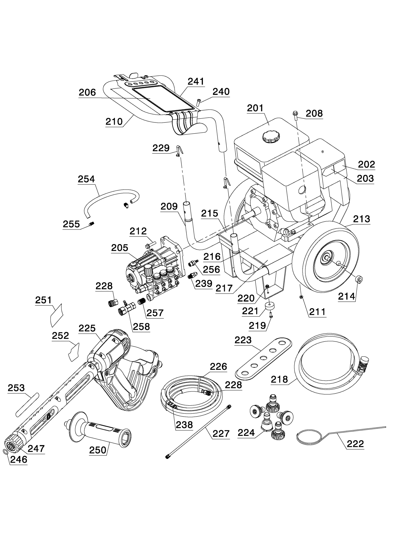 DeWalt DP3700 Parts Diagram & Replacement Parts (Exploded View) parts breakdown